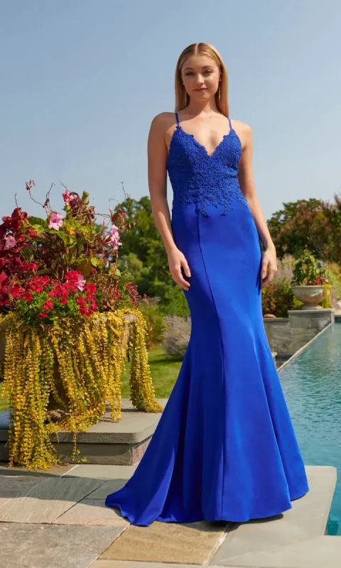 Stretch Satin Faviana Dress S10821 sold by PromGirl