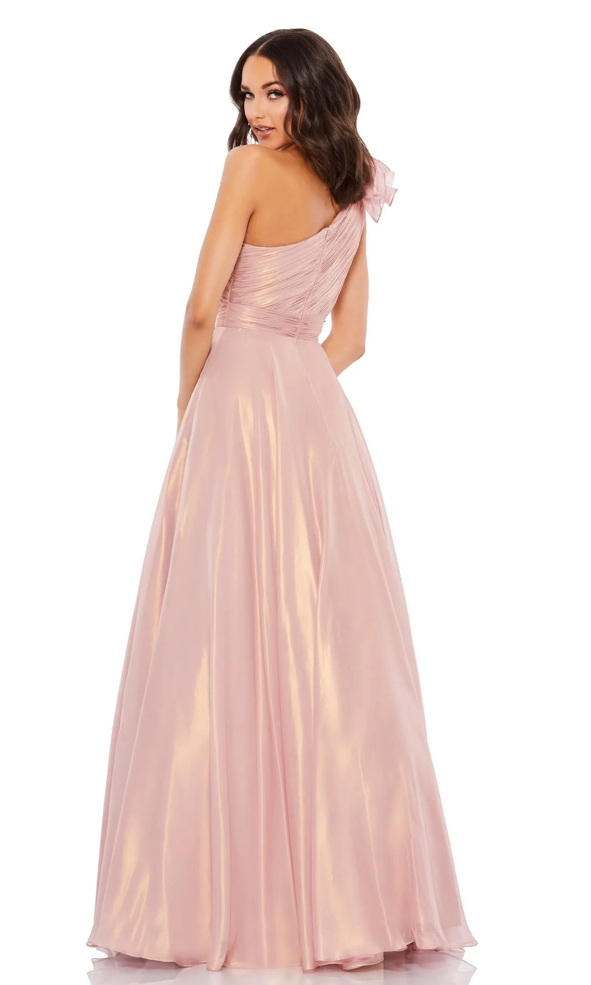 Long Rose Gold Formal Dress: Mac Duggal 49252 sold by PromGirl product image thumbnail 2