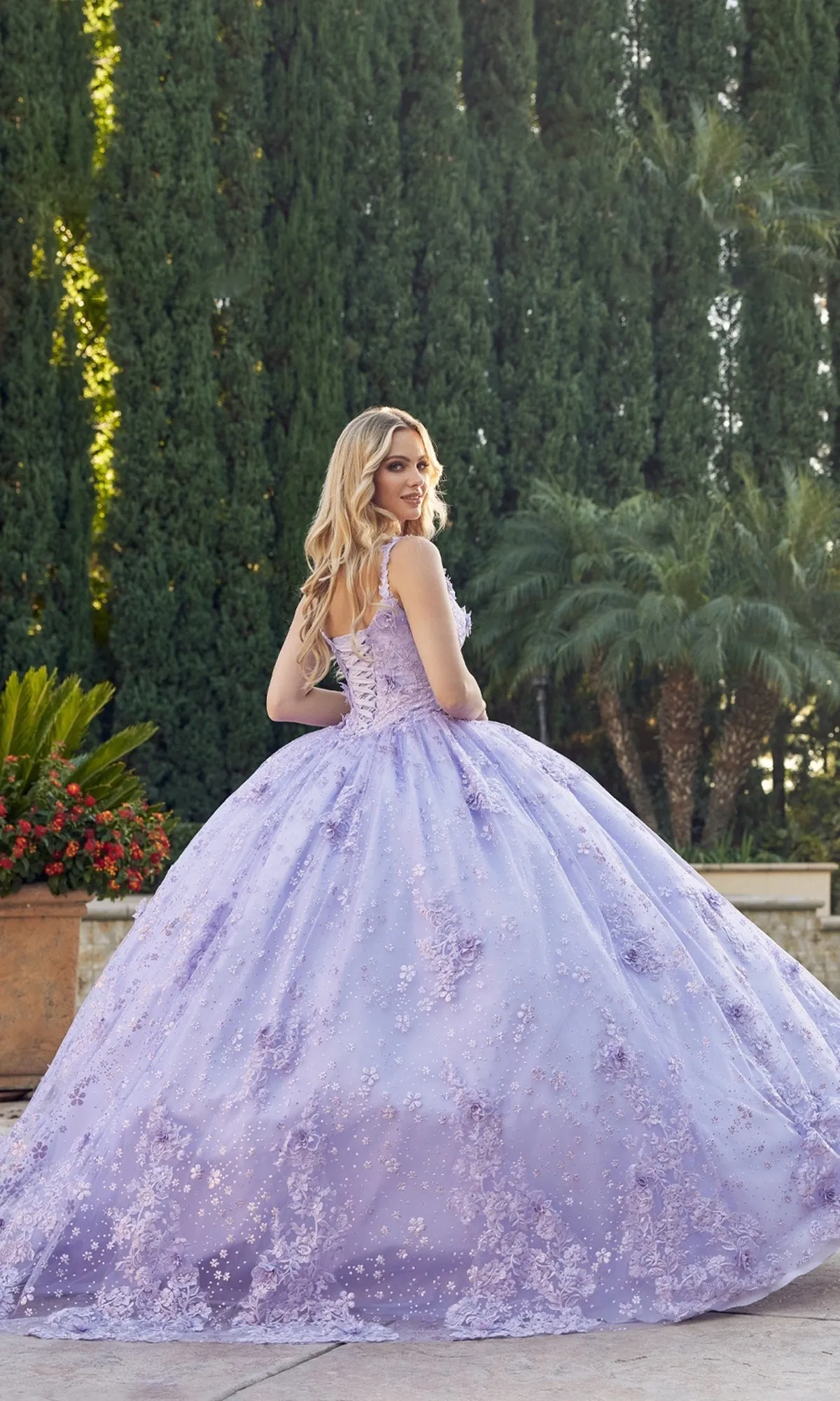 Juliet 1446 Lilac Purple Quinceañera Dress sold by PromGirl product image thumbnail 2