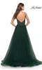 Lace-Bodice Long Tulle Prom Dress: La Femme 31507 sold by PromGirl