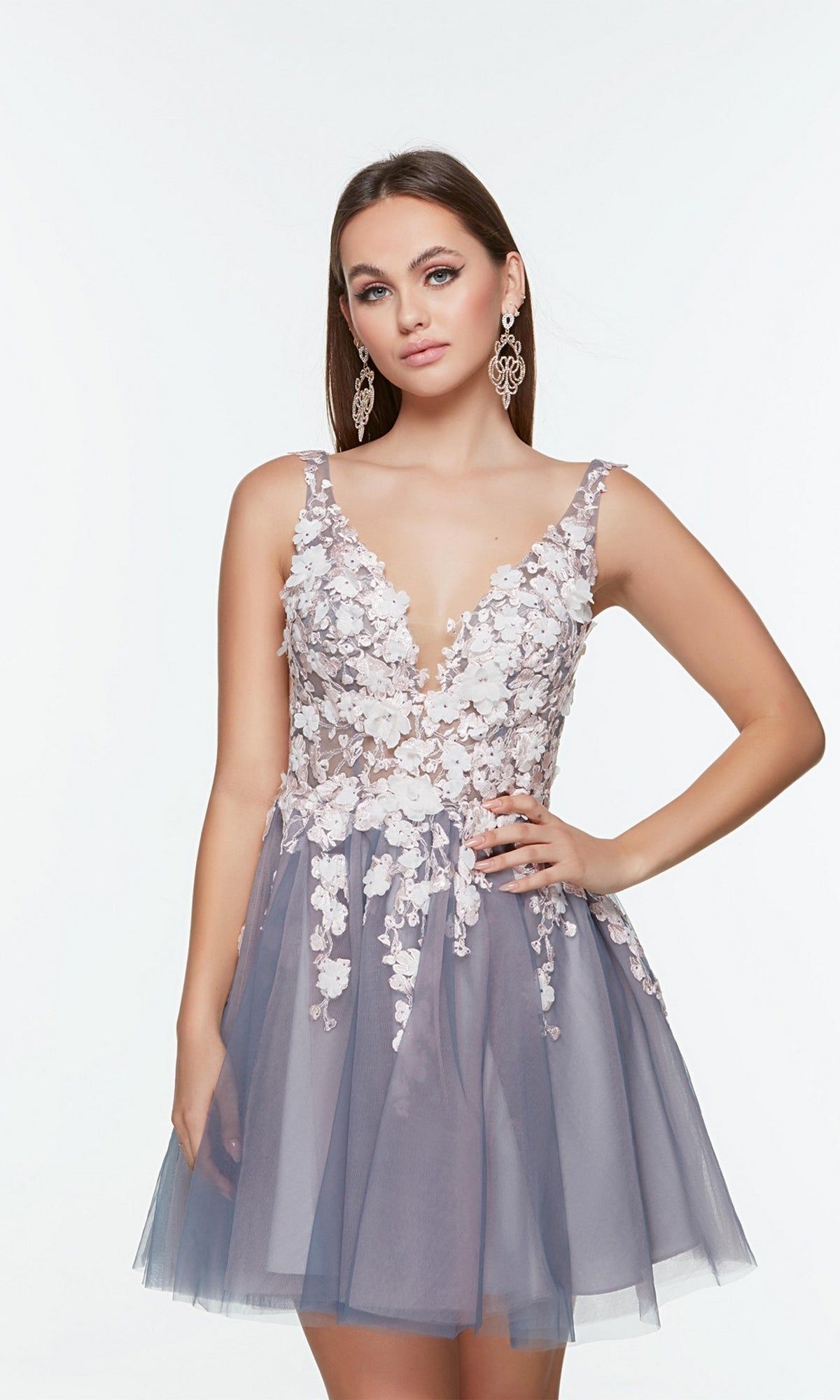 Backless Short Babydoll Party Dress 3107 sold by PromGirl product image thumbnail 3