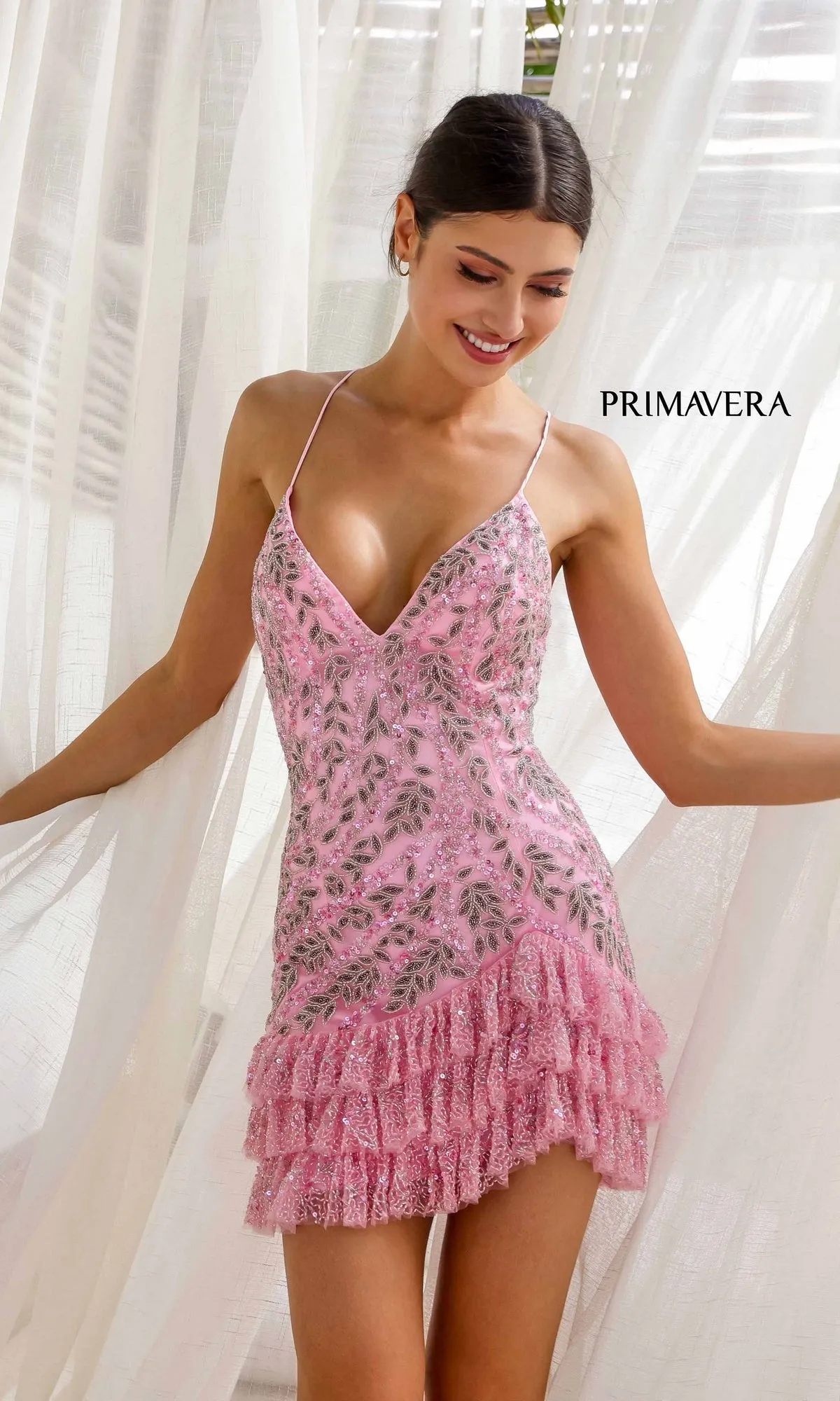 Short Homecoming Dress 4242 by Primavera sold by PromGirl product image thumbnail 4