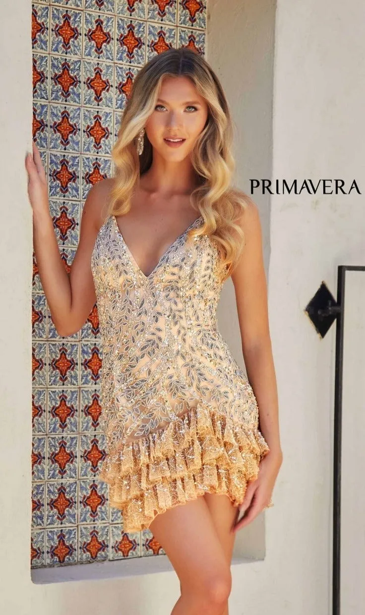 Short Homecoming Dress 4242 by Primavera sold by PromGirl product image thumbnail 3