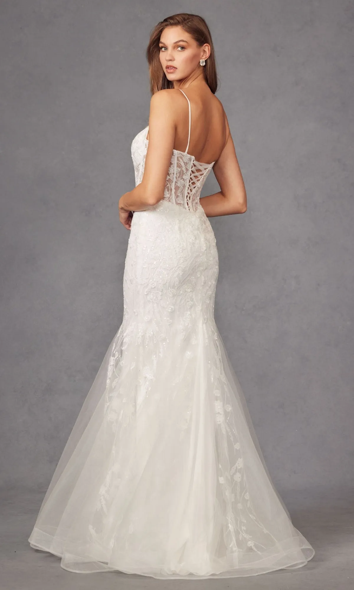 Off-White Long Prom Dress: Juliet JT2441SW sold by PromGirl product image thumbnail 2