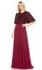 Cape Sleeve Long Formal Dress: Mac Duggal 9181 sold by PromGirl