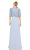 Cape Sleeve Long Formal Dress: Mac Duggal 9181 sold by PromGirl