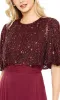 Cape Sleeve Long Formal Dress: Mac Duggal 9181 sold by PromGirl