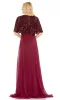 Cape Sleeve Long Formal Dress: Mac Duggal 9181 sold by PromGirl