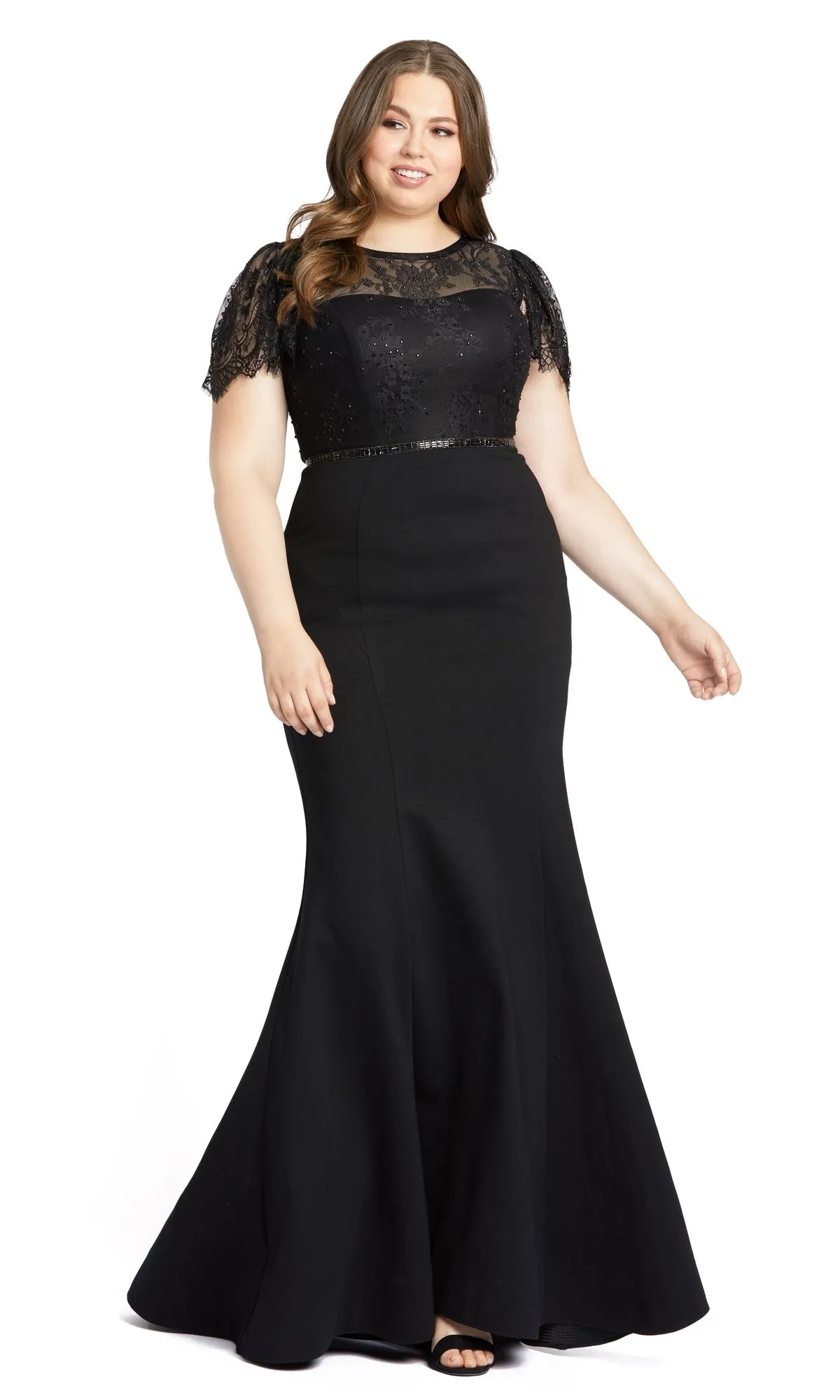 Long Plus-Size Formal Dress 48984 by Mac Duggal sold by PromGirl