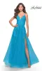La Femme Strappy-Back Long A-Line Prom Dress 31503 sold by PromGirl