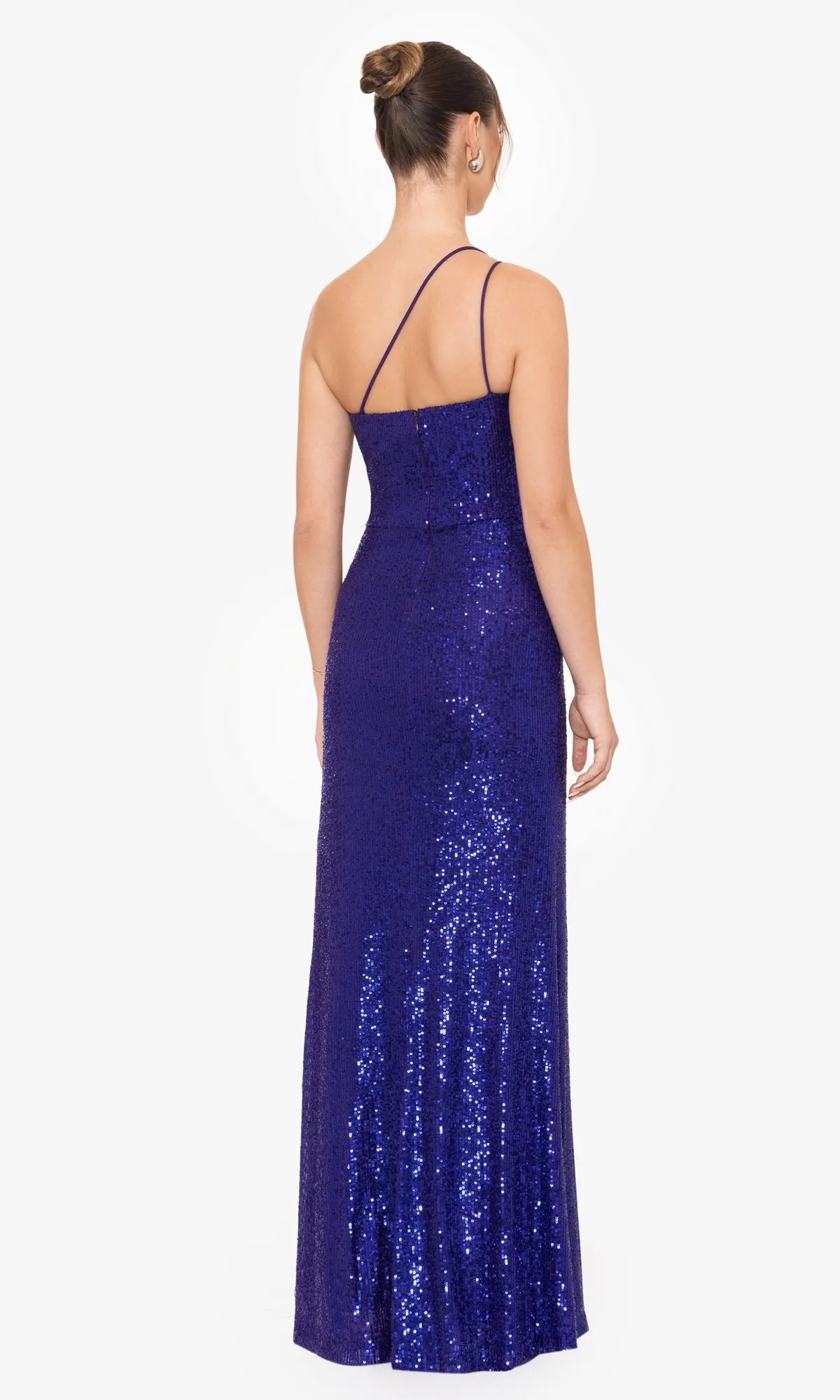 Purple One-Shoulder Long Sequin Prom Dress 4778BN sold by PromGirl product image thumbnail 2