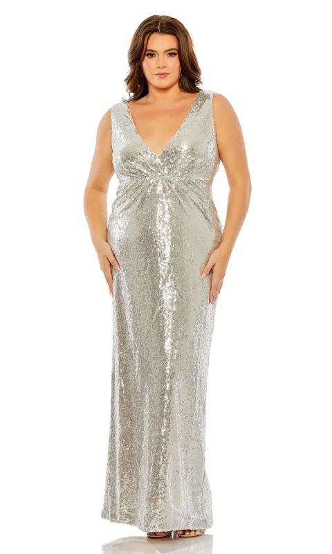 Long Plus-Size Formal Dress 68538 by Mac Duggal sold by PromGirl