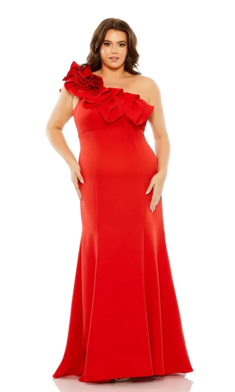 Long Plus-Size Formal Dress 49707 by Mac Duggal sold by PromGirl