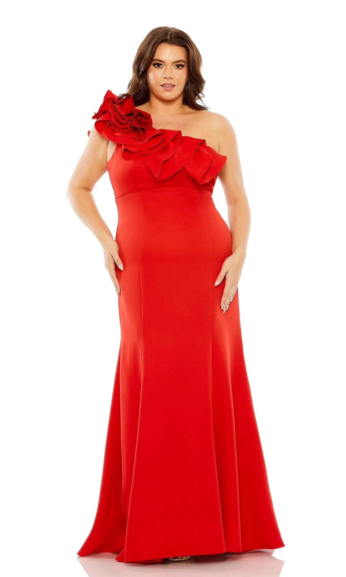 Long Plus-Size Formal Dress 49707 by Mac Duggal sold by PromGirl