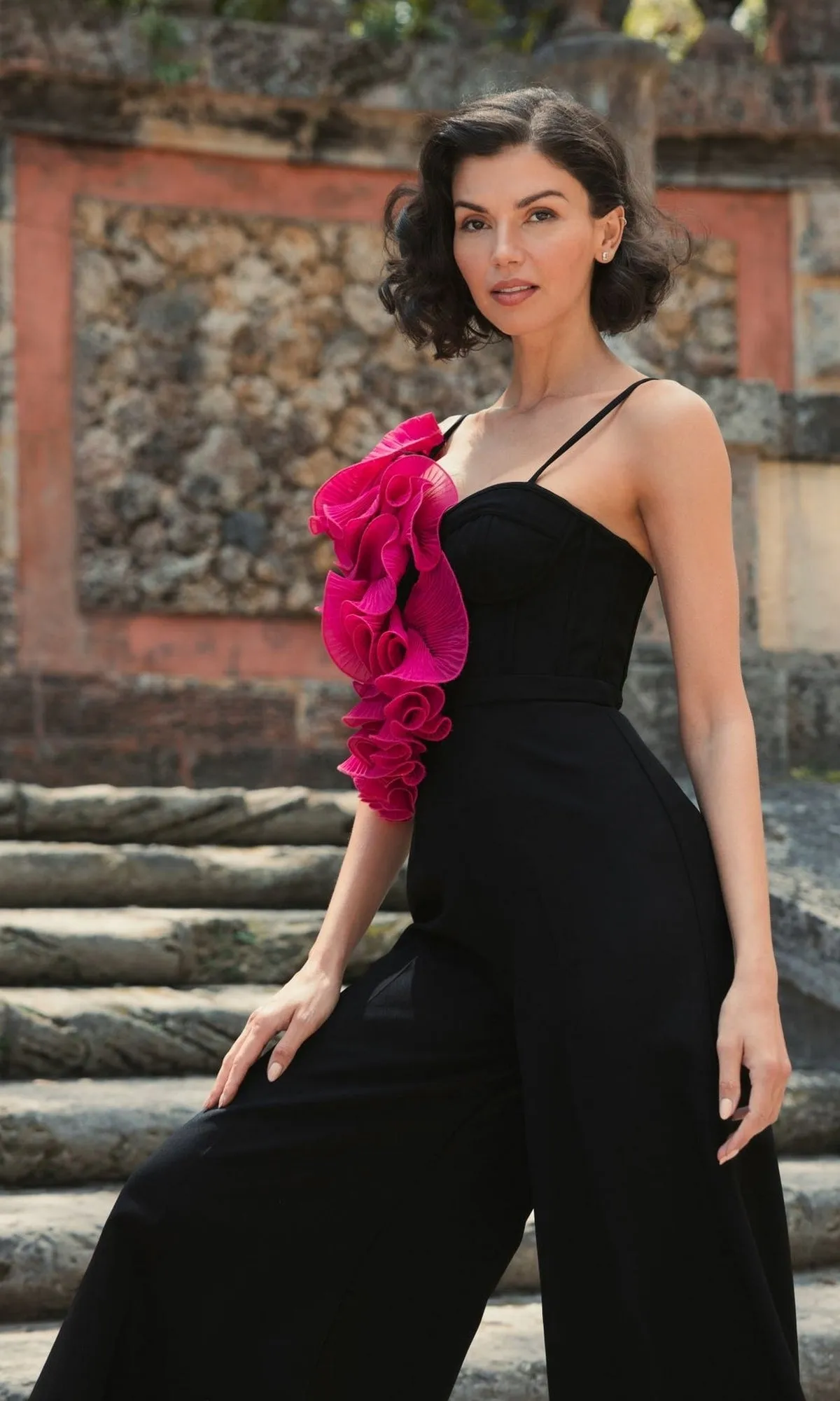 Long Formal Jumpsuit 11767 by Mac Duggal sold by PromGirl product image thumbnail 4