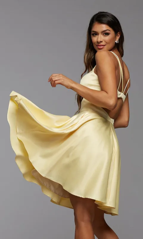 Cute Short Simple Homecoming Dress by PromGirl sold by PromGirl