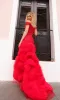 Nox Anabel Ruffled Red Mermaid Prom Dress C1387 sold by PromGirl