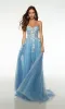 Alyce Strapless Embroidered Pastel Prom Dress 61634 sold by PromGirl
