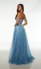 Alyce Strapless Embroidered Pastel Prom Dress 61634 sold by PromGirl