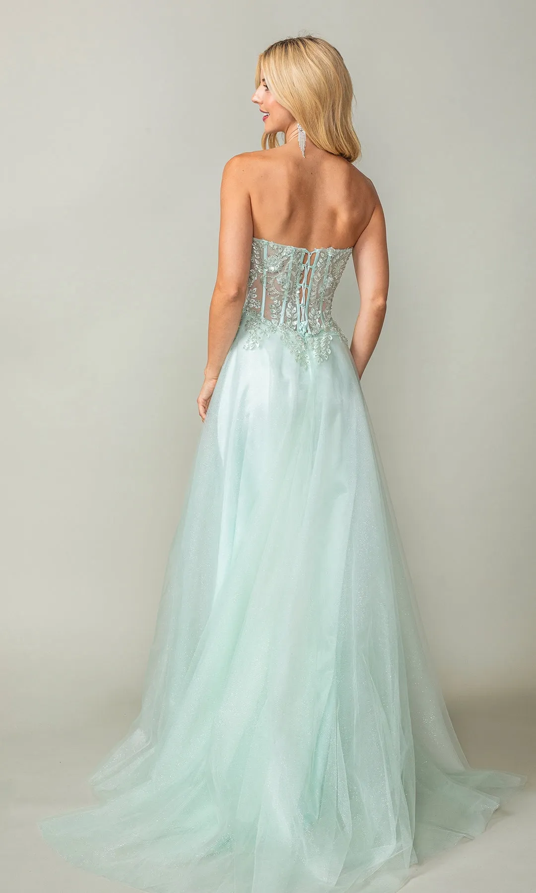 Strapless Sweetheart Long Prom Dress 4406 sold by PromGirl product image thumbnail 2