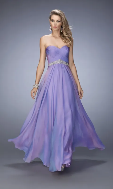 Long Strapless La Femme Dress 22382 sold by PromGirl