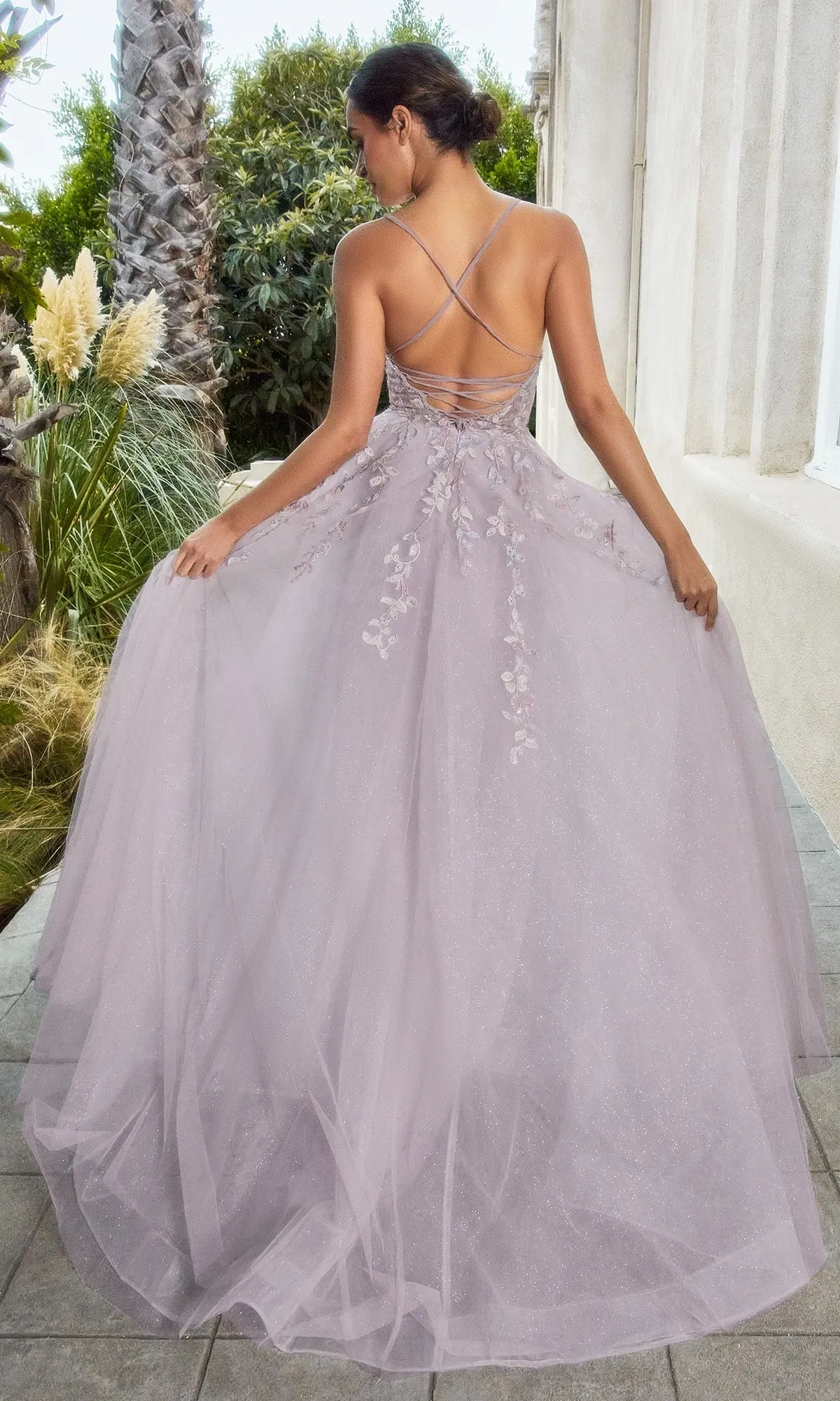 Pale Pink Embroidered Long Prom Ball Gown A1019 sold by PromGirl product image thumbnail 2
