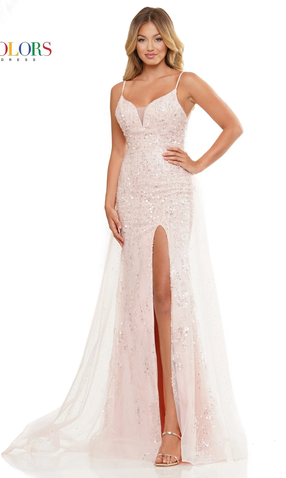 Long Prom Dress 3127 by Colors Dress sold by PromGirl product image thumbnail 4