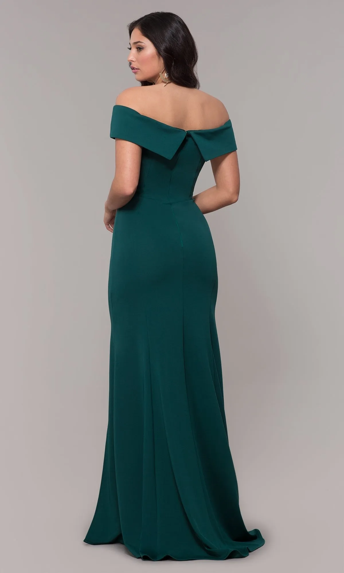 Classic Off-the-Shoulder Formal Prom Dress 8258 sold by PromGirl product image thumbnail 3