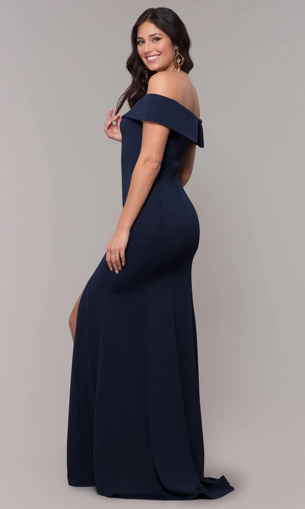 Classic Off-the-Shoulder Formal Prom Dress 8258 sold by PromGirl product image thumbnail 2