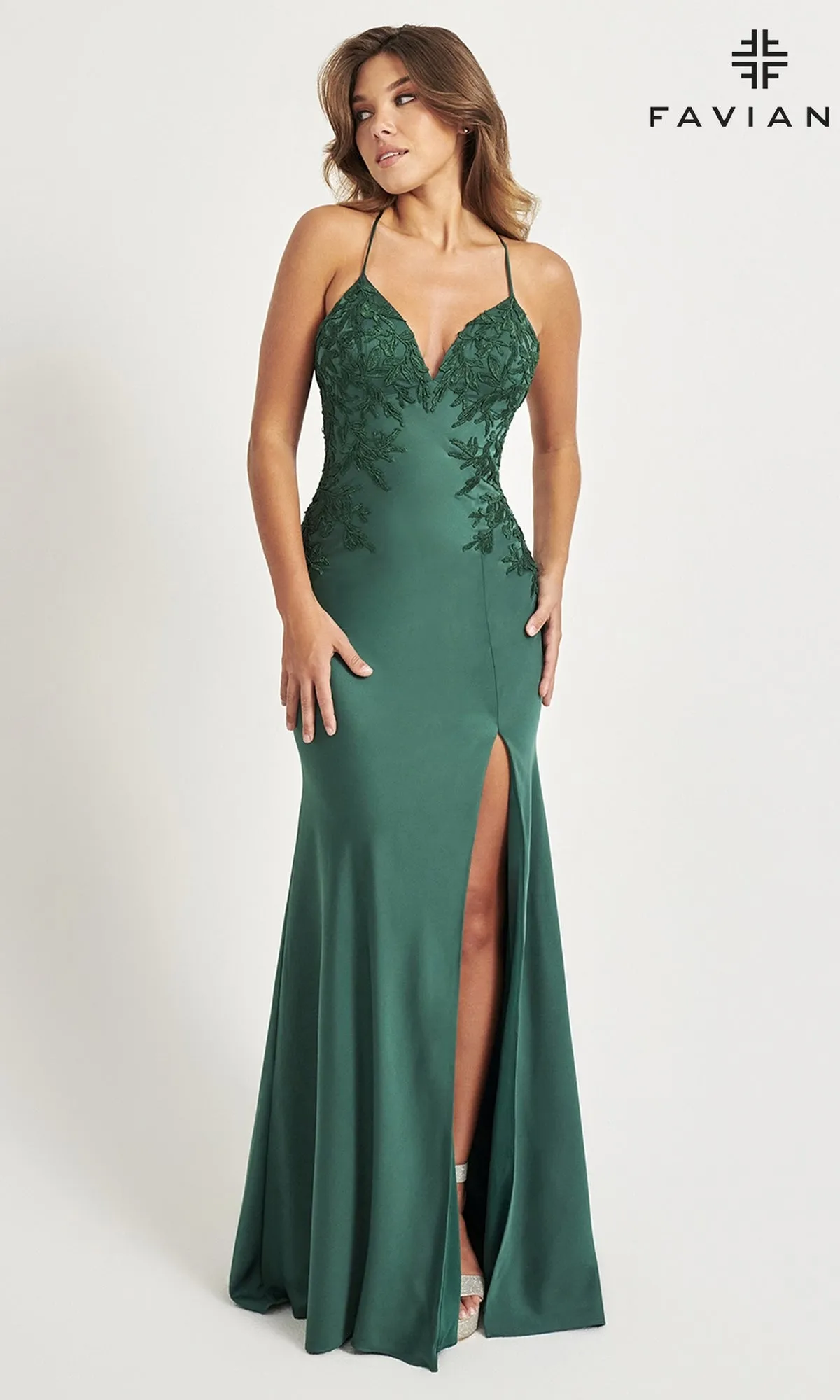 Matte Satin Faviana Long Formal Prom Dress 11070 sold by PromGirl