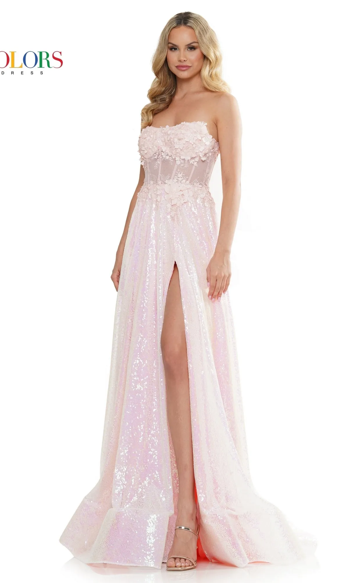 Long Prom Dress 3224 by Colors Dress sold by PromGirl product image thumbnail 4