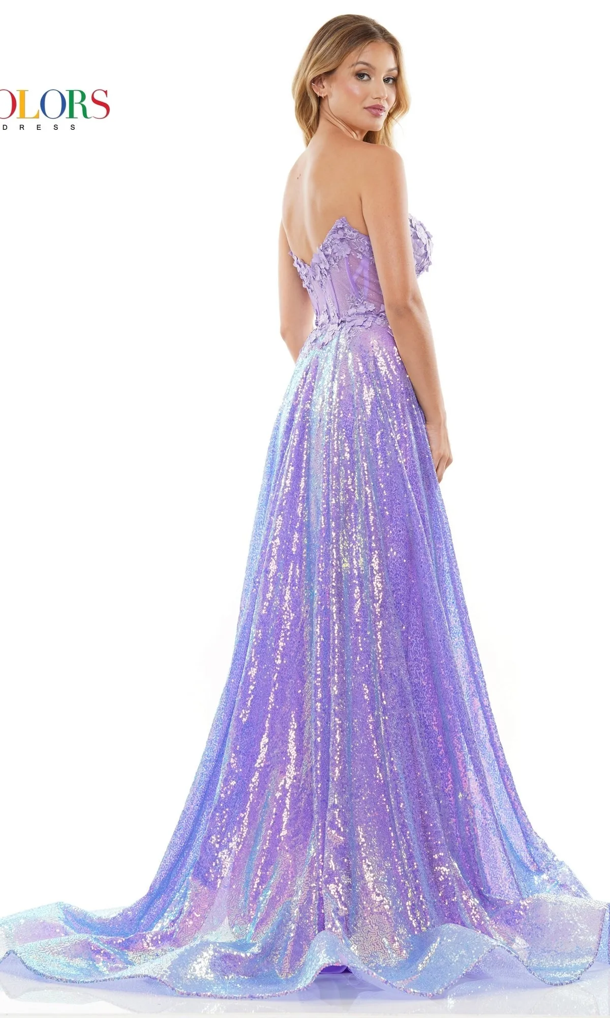 Long Prom Dress 3224 by Colors Dress sold by PromGirl product image thumbnail 2