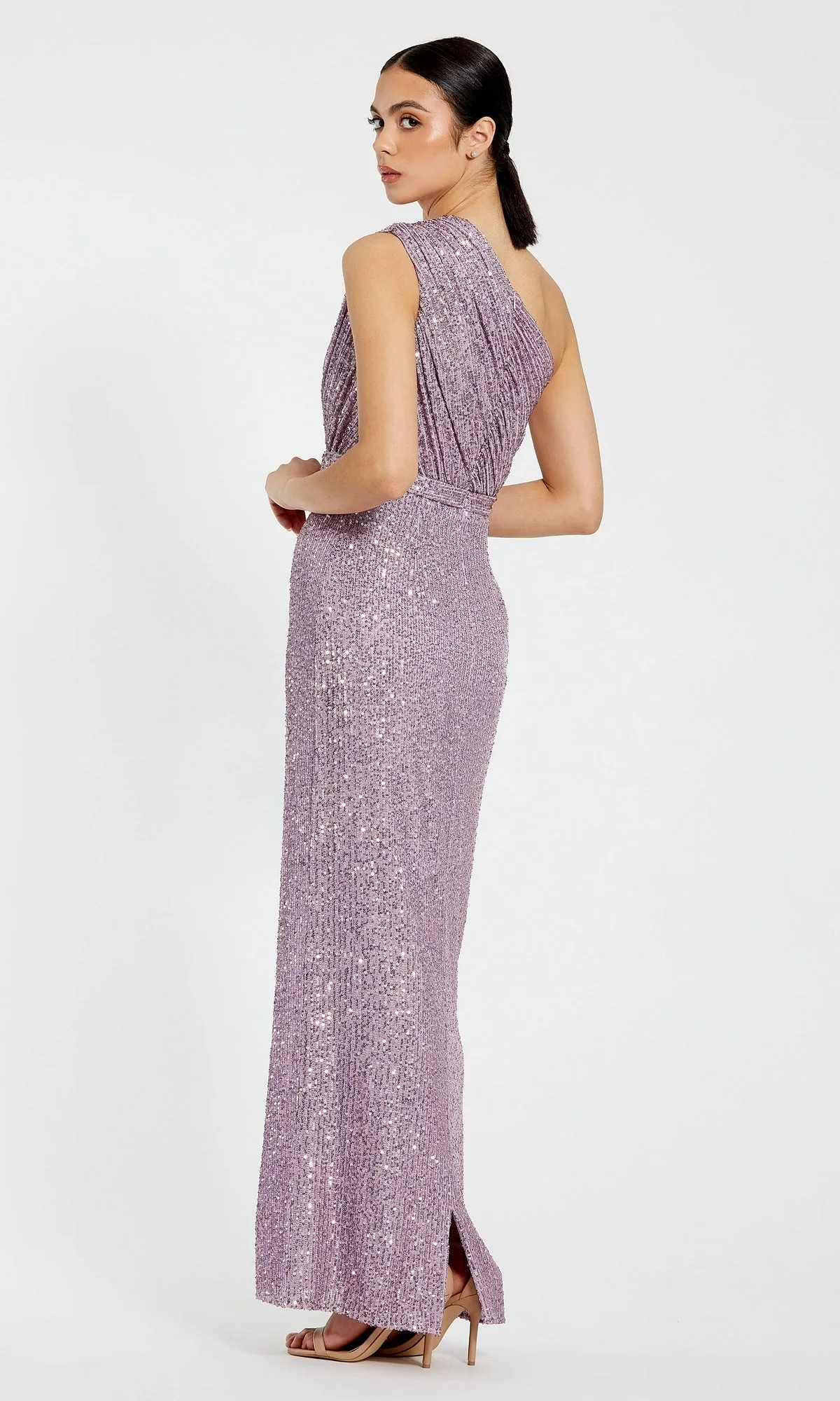 One-Shoulder Long Formal Dress: Mac Duggal 26694 sold by PromGirl product image thumbnail 2