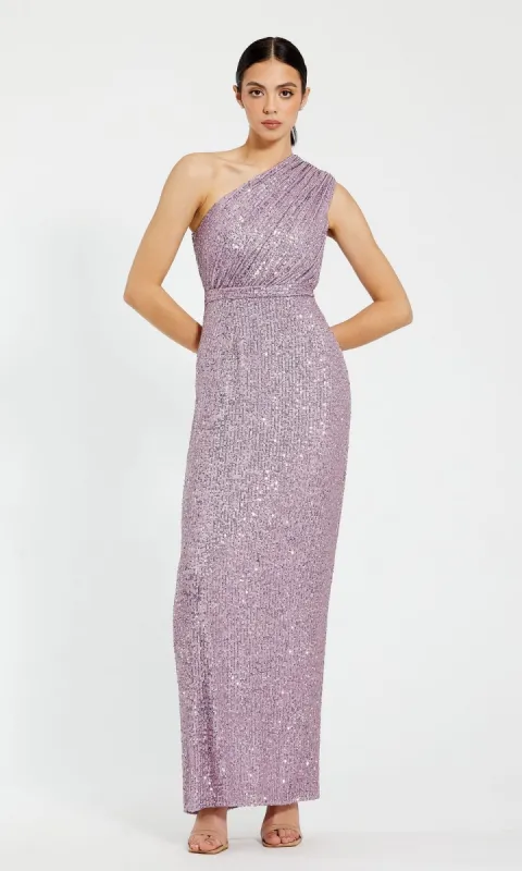 One-Shoulder Long Formal Dress: Mac Duggal 26694 sold by PromGirl