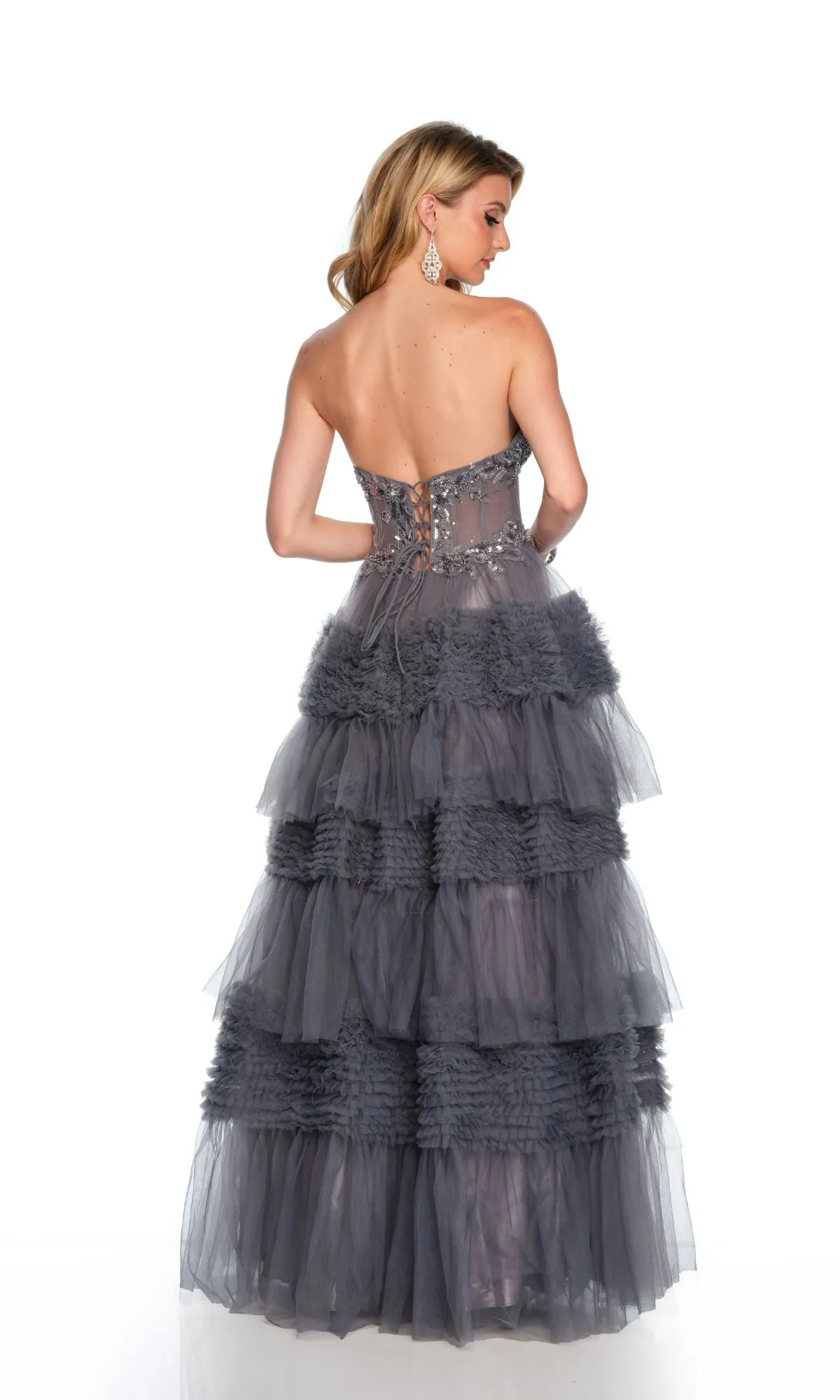 Dave & Johnny Long Prom Dress 11667 sold by PromGirl product image thumbnail 2