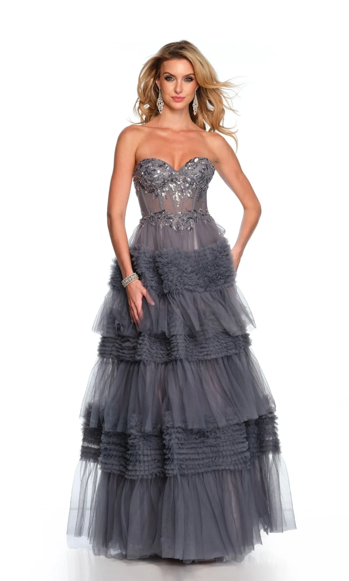 Dave & Johnny Long Prom Dress 11667 sold by PromGirl