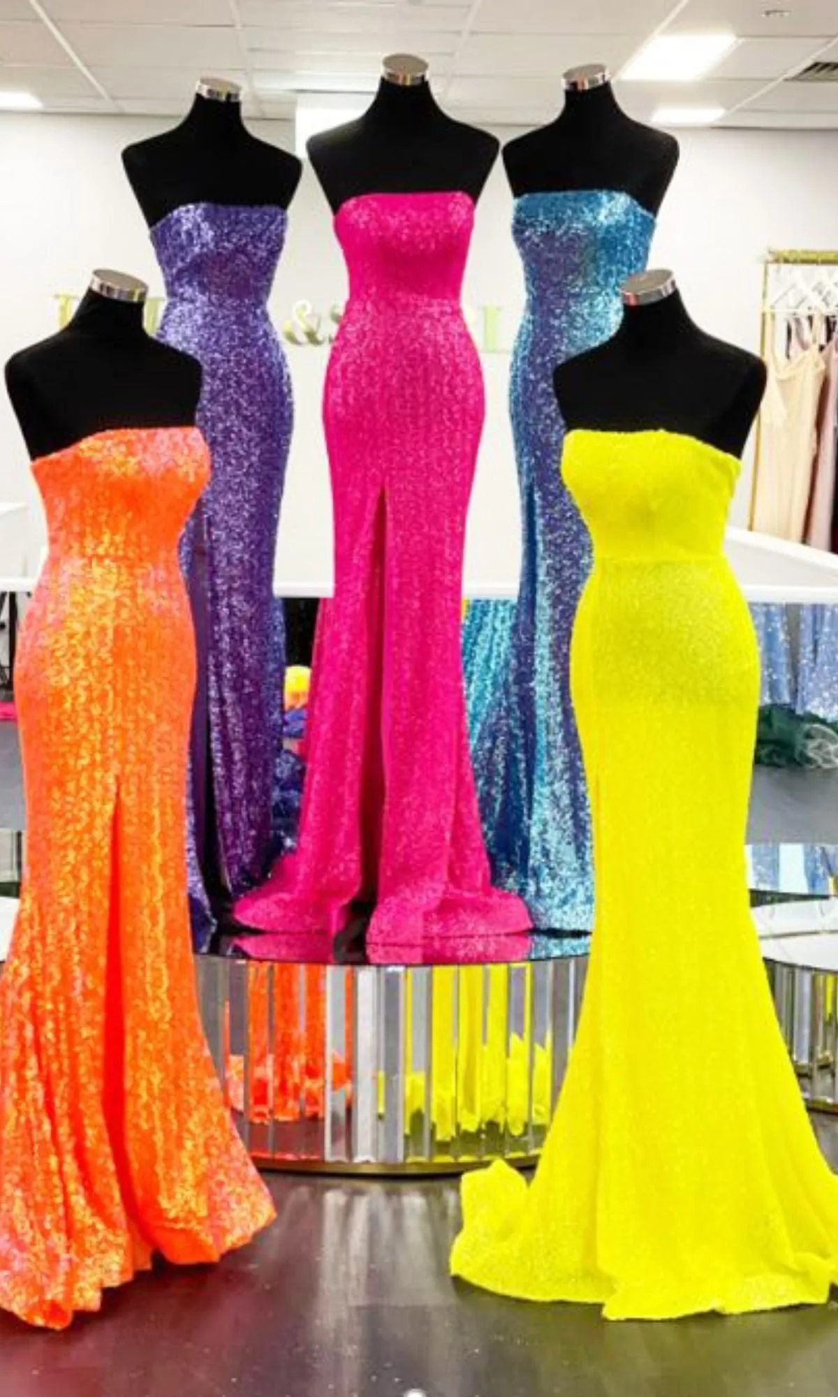 Long Sequin Prom Dress: Portia & Scarlett PS22378 sold by PromGirl product image thumbnail 2