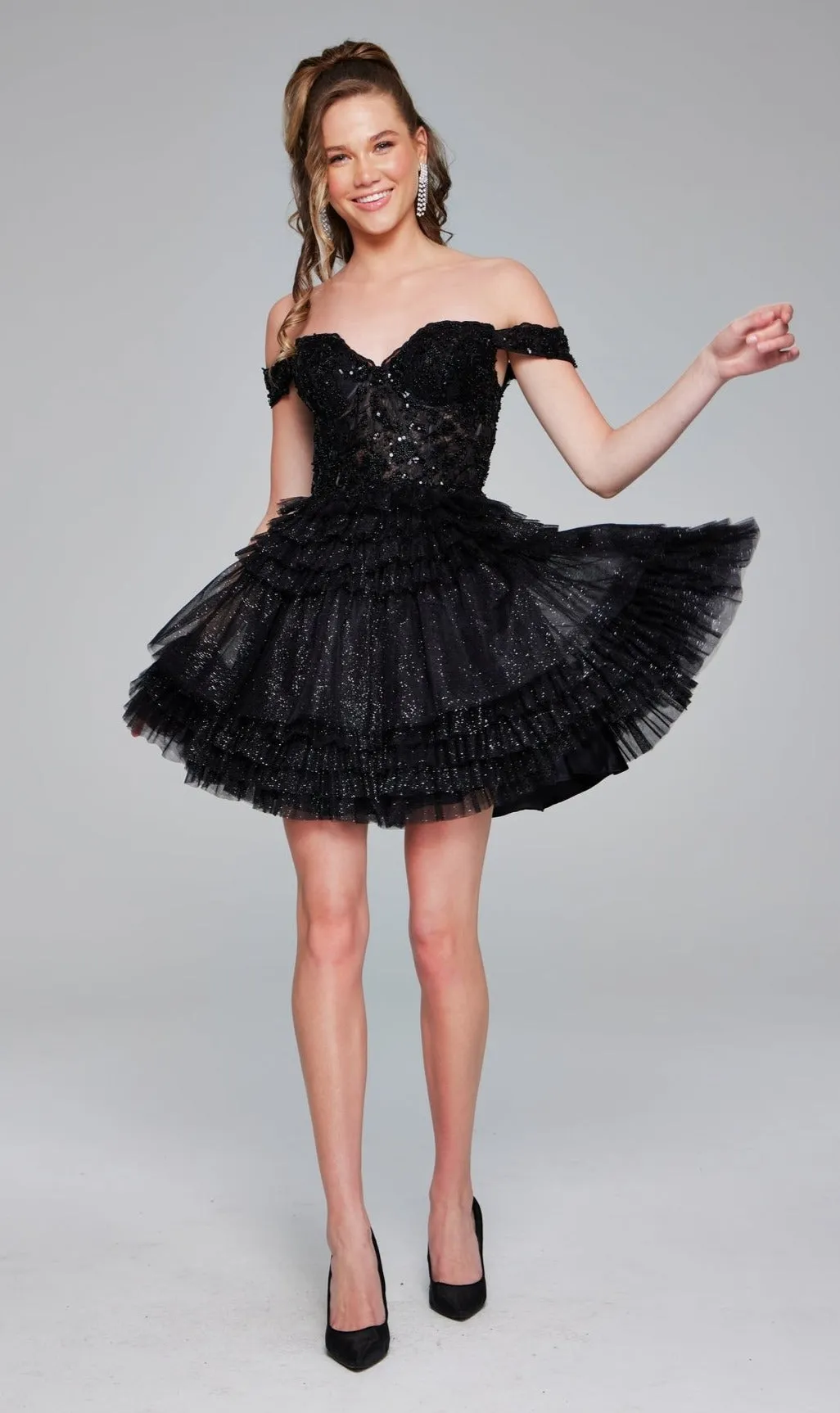 Short Homecoming Dress 40612 by Jovani sold by PromGirl product image thumbnail 3