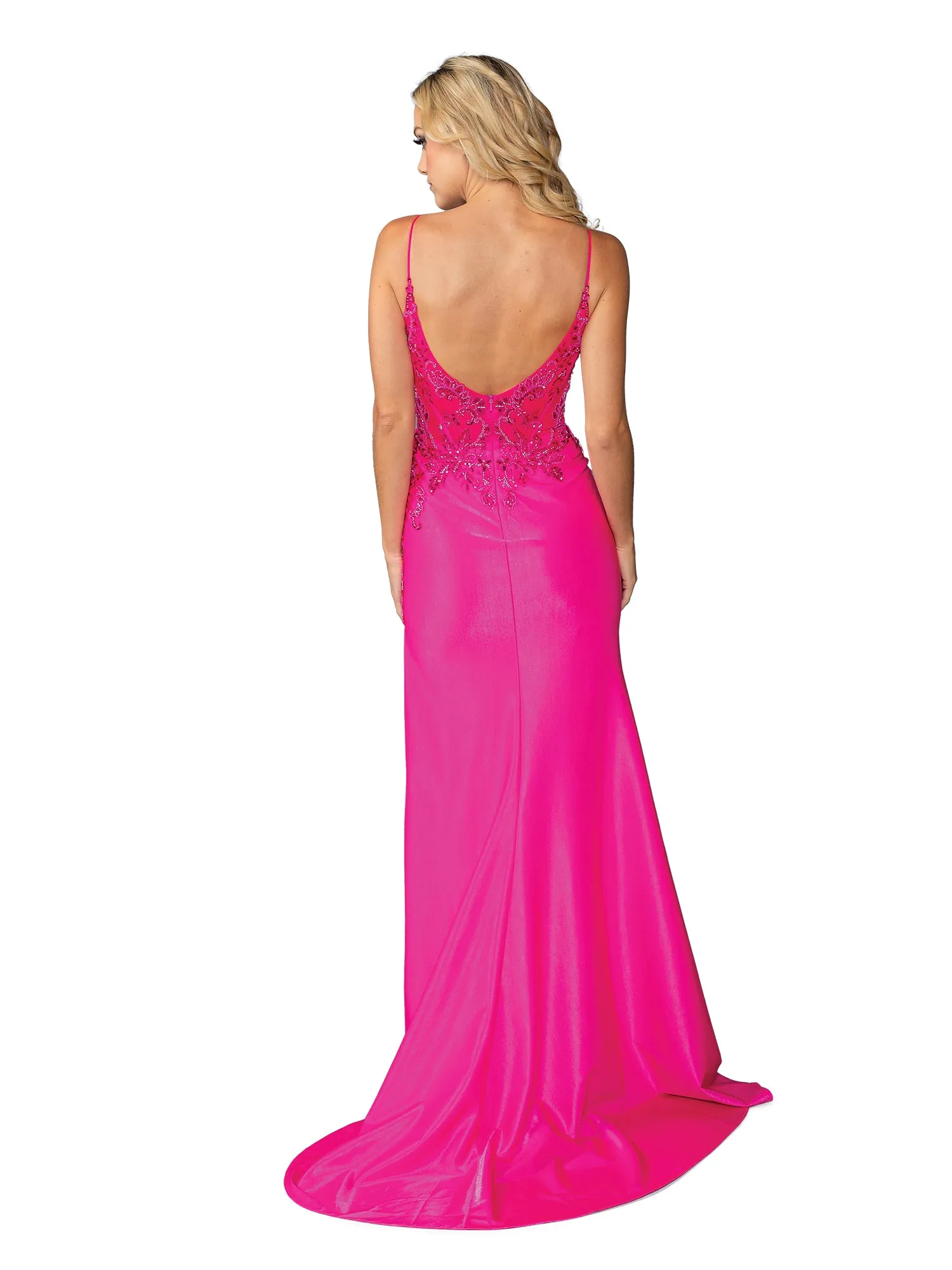 Long Sequin-Print Prom Dress: Dancing Queen 4436 sold by PromGirl product image thumbnail 2