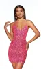 Alyce Short Sequin-Print Homecoming Dress 4900 sold by PromGirl