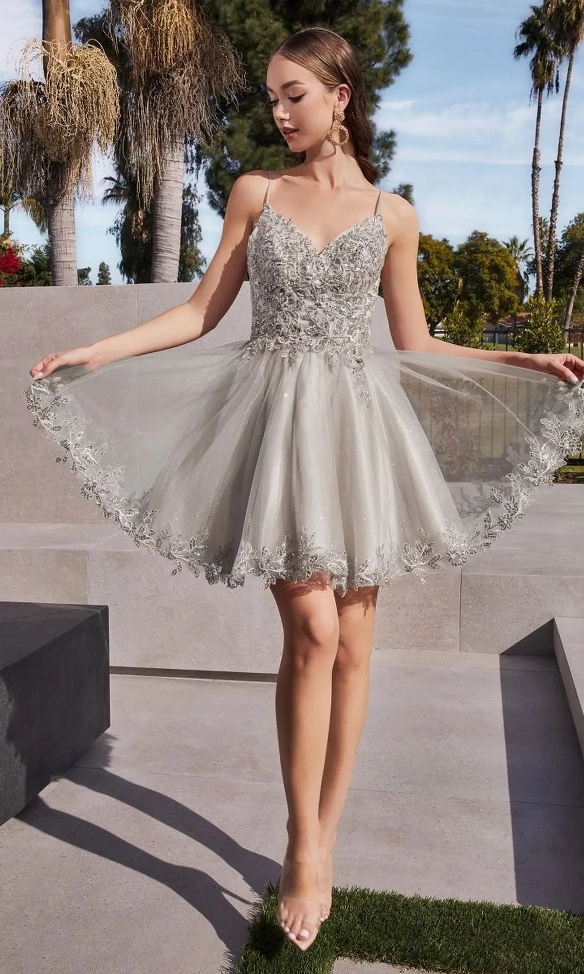 Short Homecoming Dress CD0213 with Embroidery sold by PromGirl product image thumbnail 4