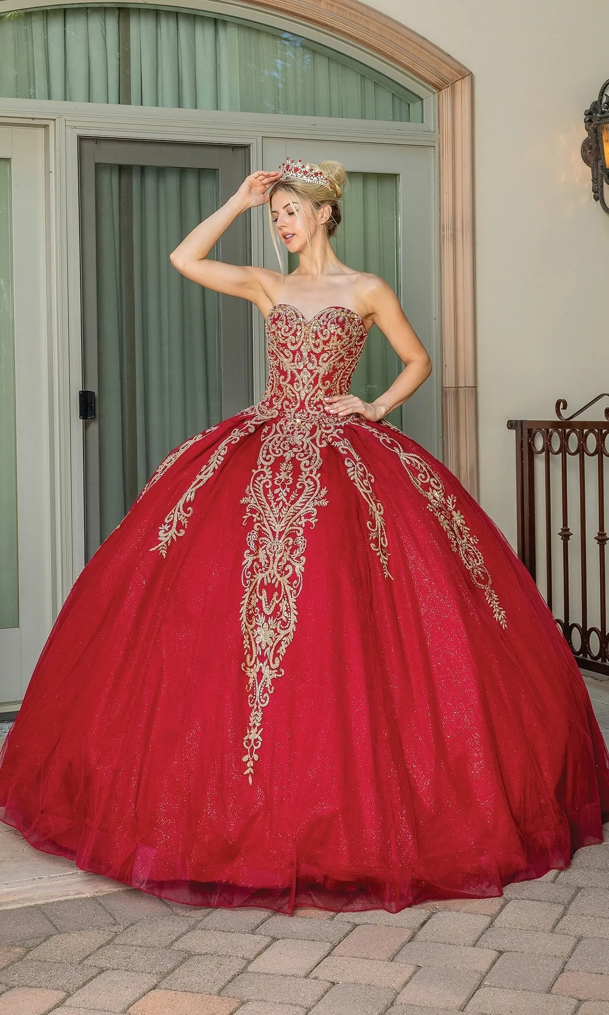Traditional Quinceañera Dress: Dancing Queen 1672 sold by PromGirl