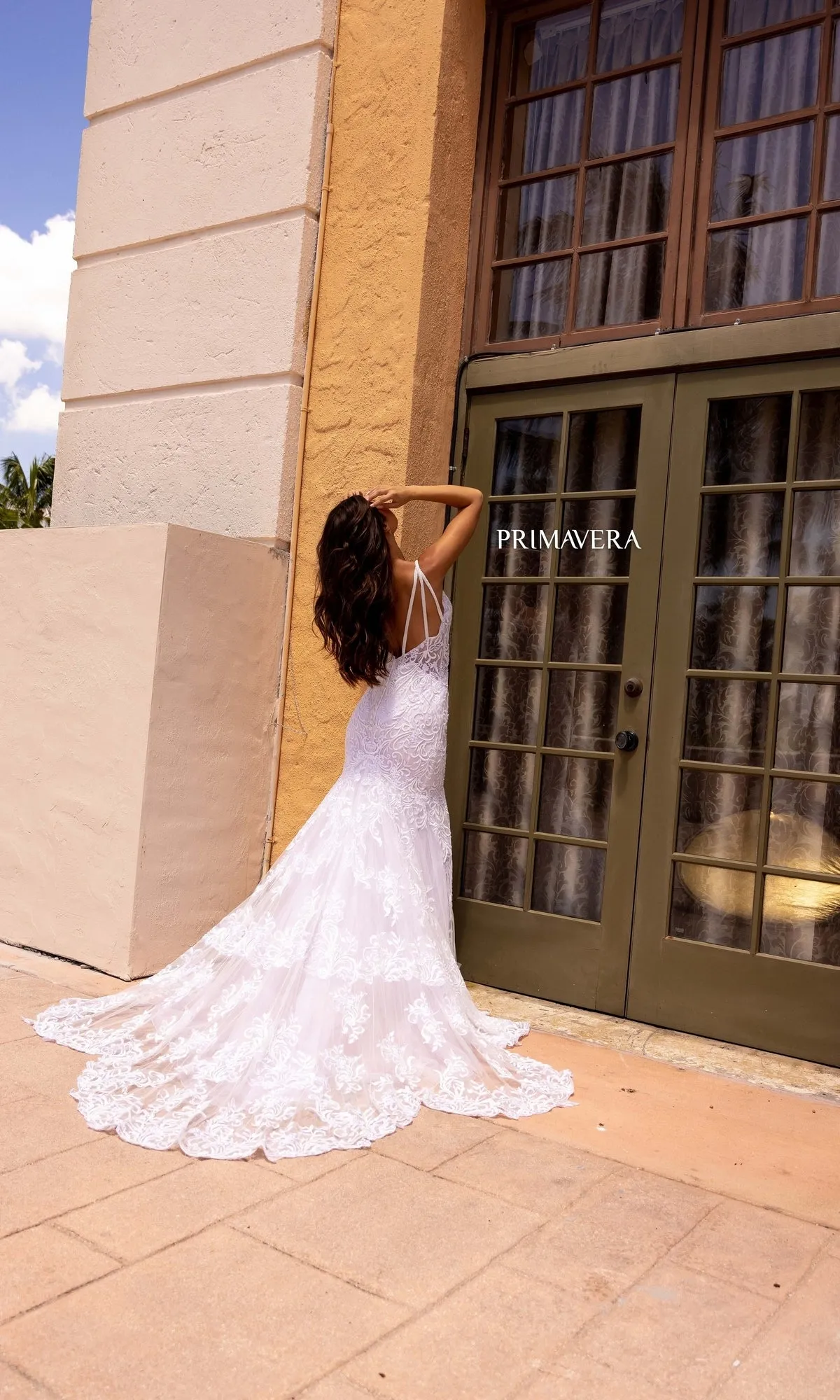 Long Wedding Dress 11105 by Primavera sold by PromGirl product image thumbnail 3