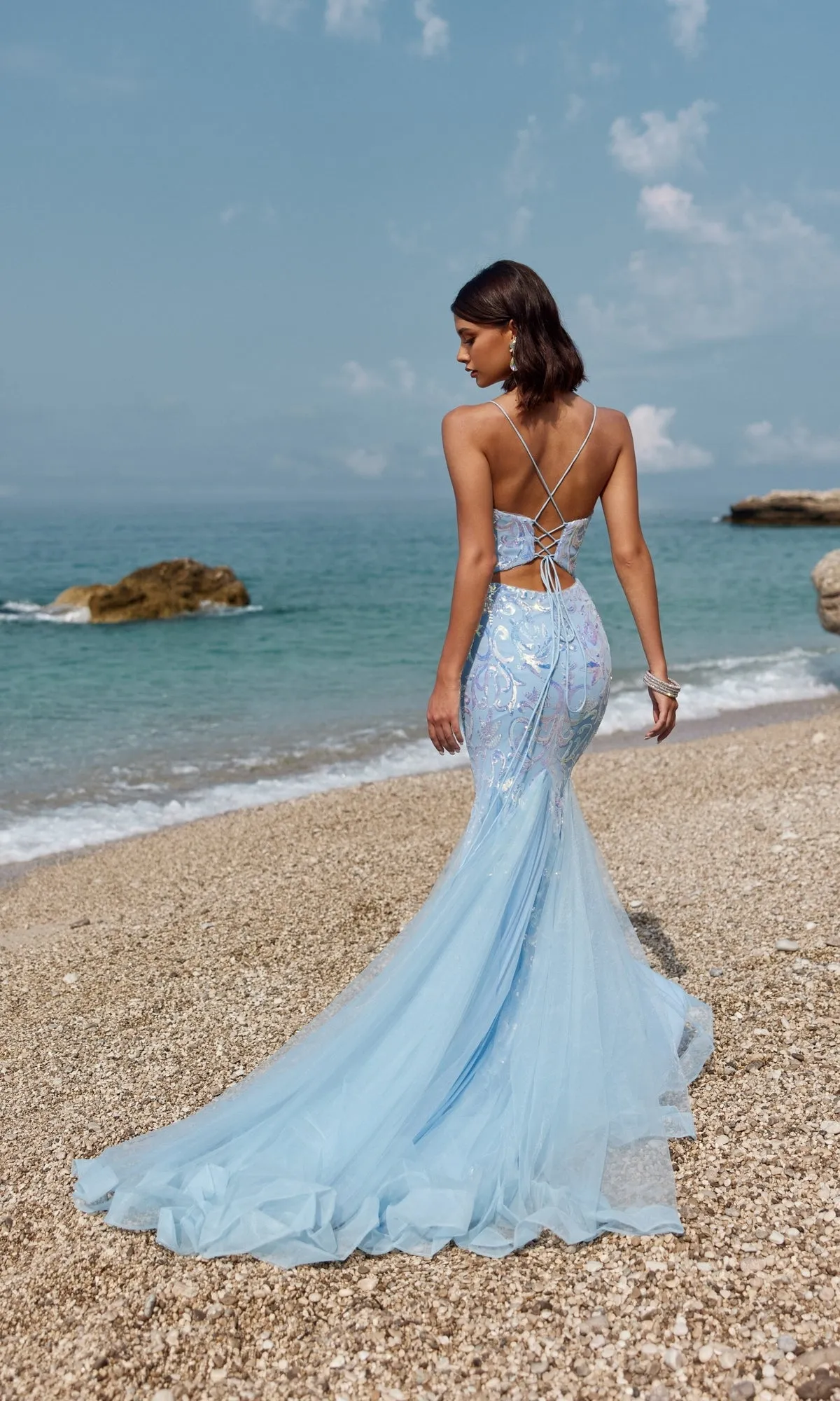 Long Prom Dress 12110 by Blush sold by PromGirl product image thumbnail 2