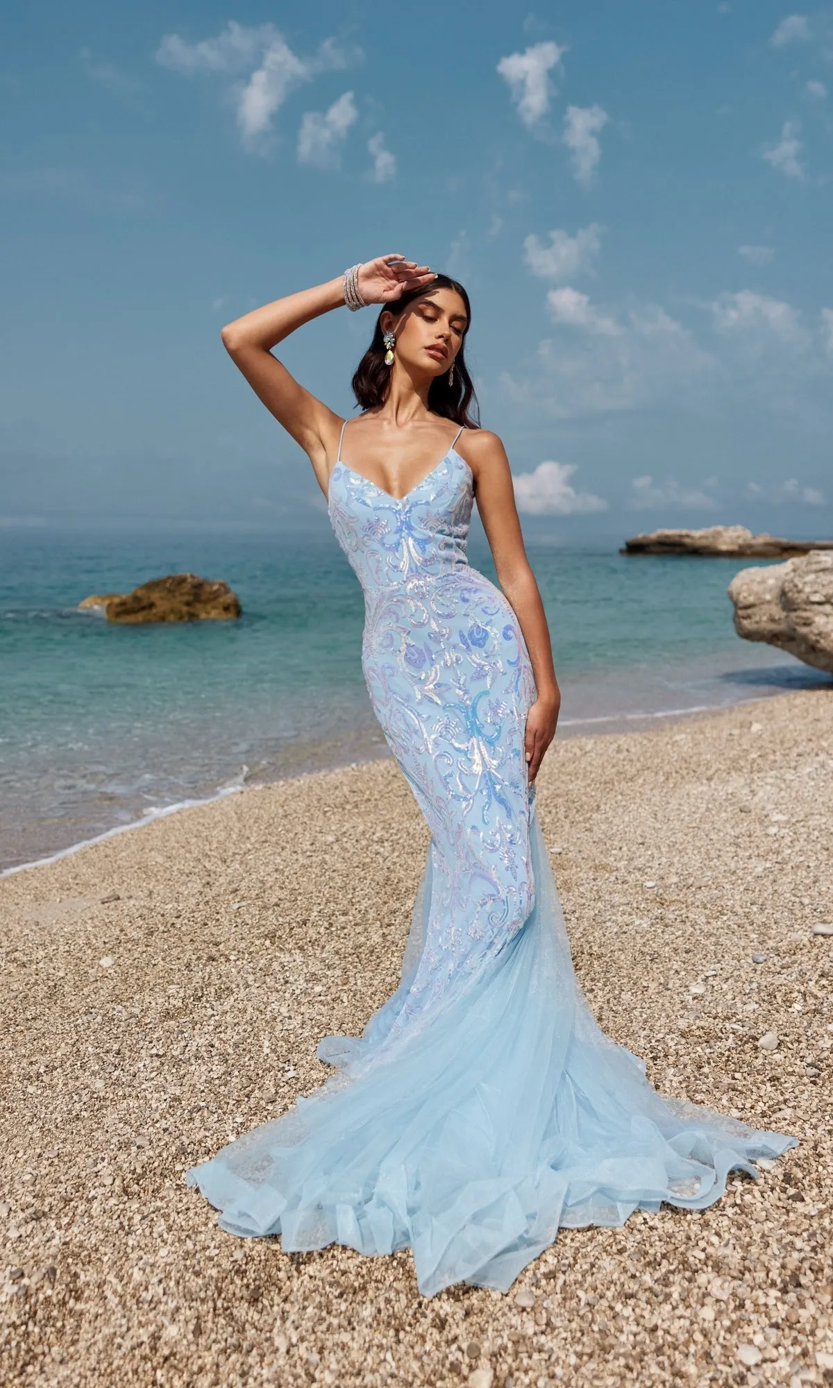 Long Prom Dress 12110 by Blush sold by PromGirl product image thumbnail 3