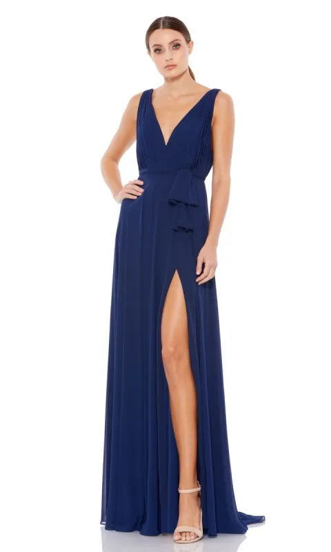 Midnight Blue Long Formal Dress: Mac Duggal 55283 sold by PromGirl