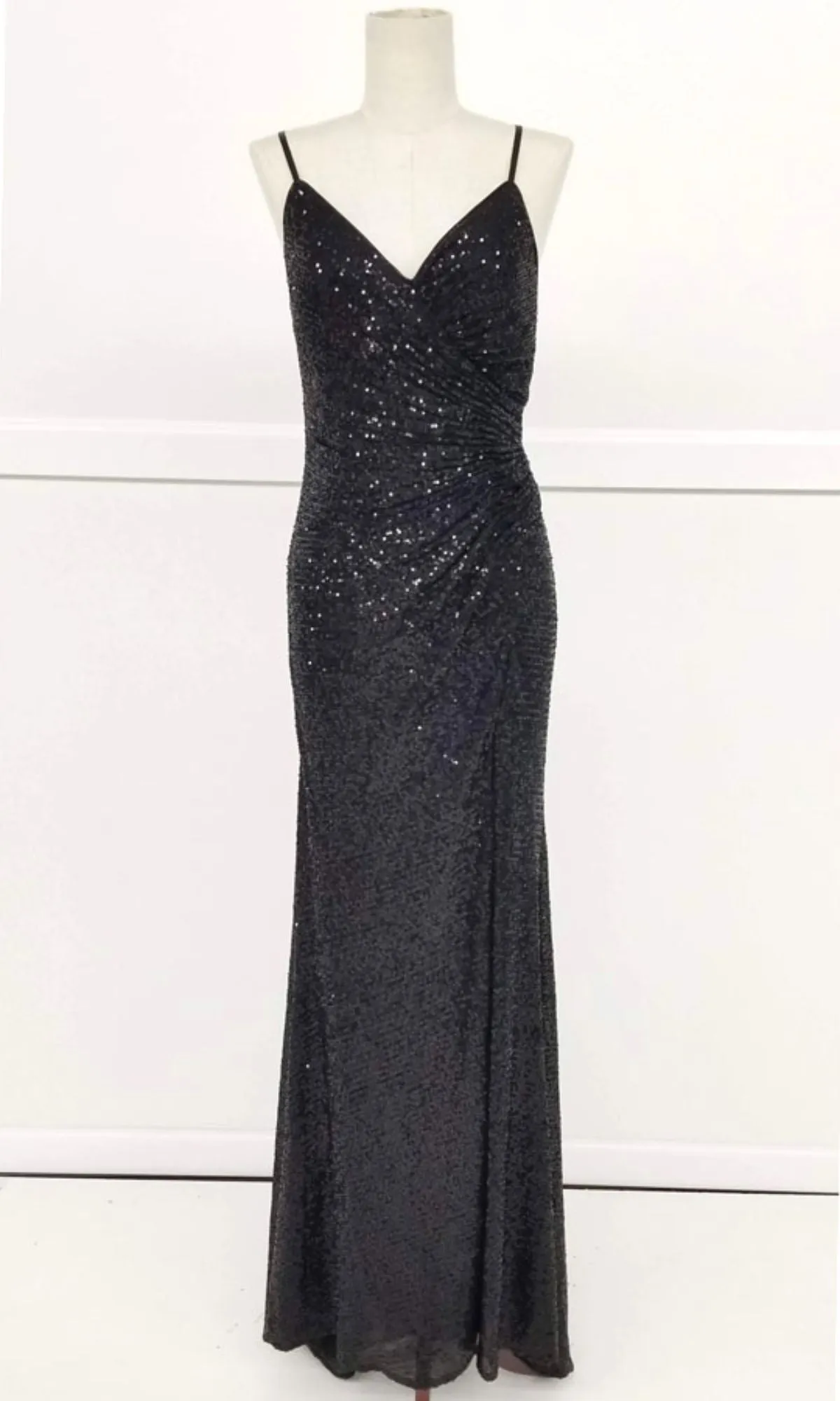 Lace-Up Long Sequin Prom Dress: Chicas C2402 sold by PromGirl product image thumbnail 5