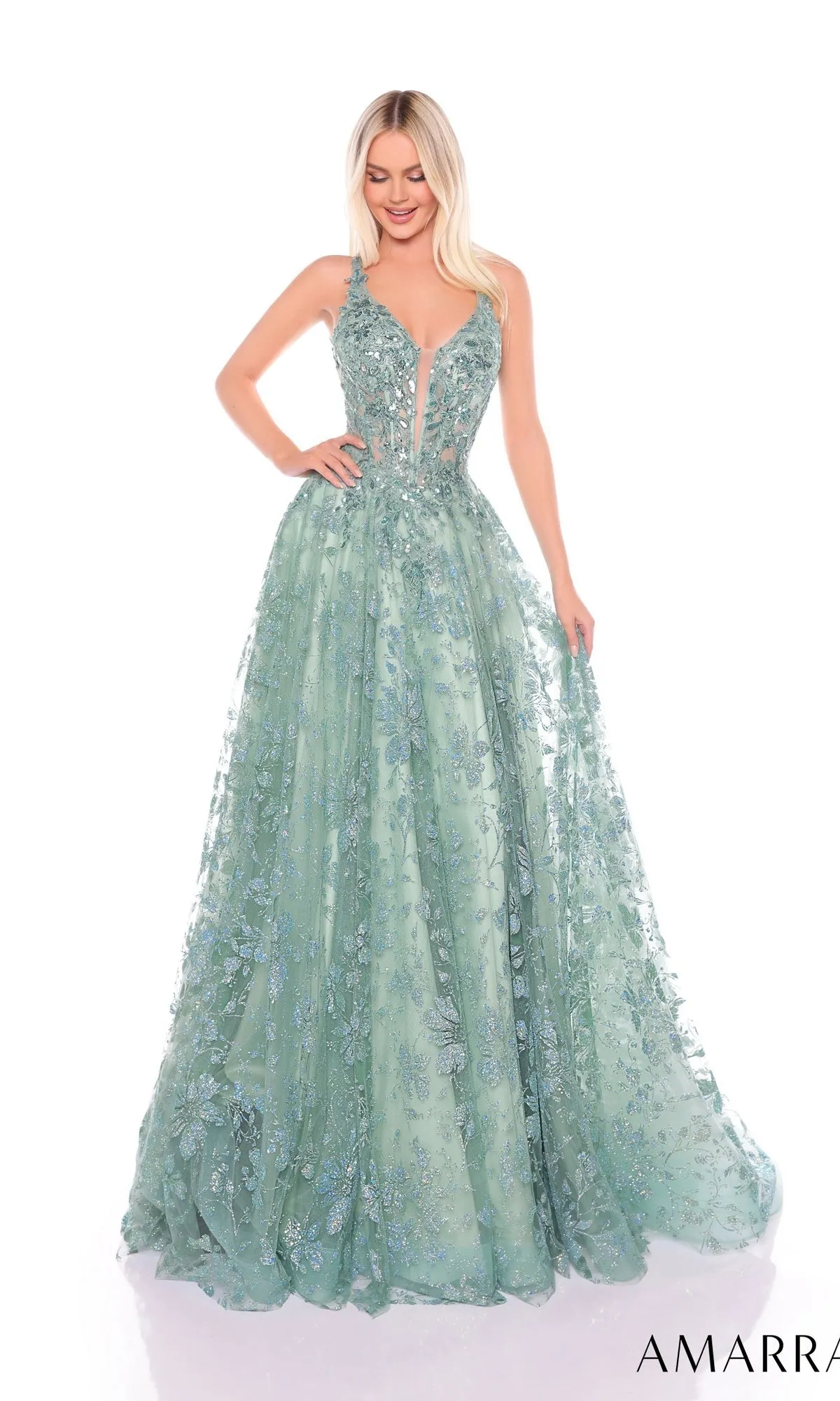 Long Formal Dress 88126 by Amarra sold by PromGirl