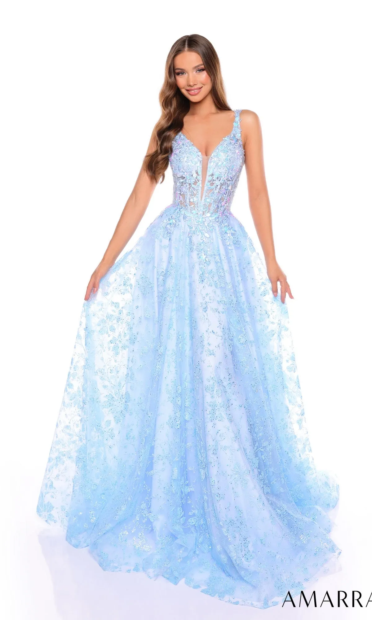 Long Formal Dress 88126 by Amarra sold by PromGirl product image thumbnail 3