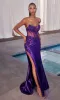 Illusion-Corset Strapless Long Prom Dress CDS489 sold by PromGirl